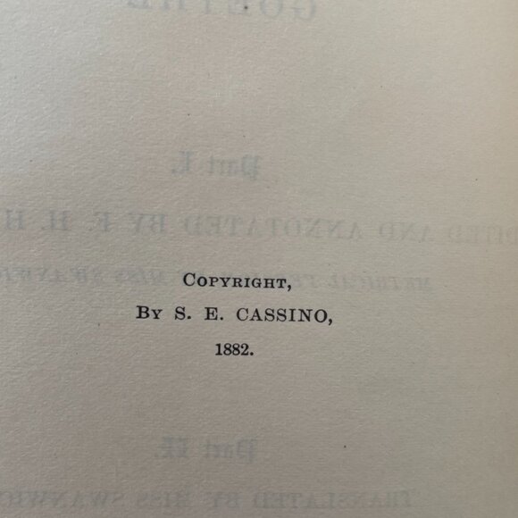 Goethe's Faust  Copyright 1882 Hardcover, Thomas Y. Crowell & Co. - Picture 10 of 16